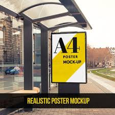 Free Bus Stop Advertising Poster Psd Mockup Download Bus Stop Advertising Advertising Poster Bus Stop