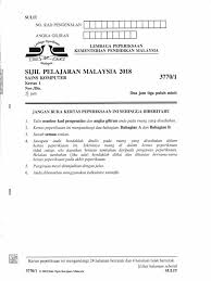 Soalan percubaan spm 2018, 2019, 2020 + skema jawapan. 2018 Soalan Spm Sains Komputer Sk 2018