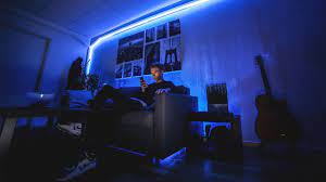 Attach the neon lights of your choice on one side of the bed or over the whole bed instead of a headboard, use various fun words and phrases to make the neon inspiring. Sick Neon Light Room Day In The Life Of Hazardous Youtube