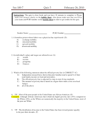 Sociology is a social science in which you will get to learn more about various methods of empirical investigation and critical analysis to develop a body of knowledge about social order, disorder, and change! Introductory Sociology Quiz 5 With Answers Soc 10000 Docsity