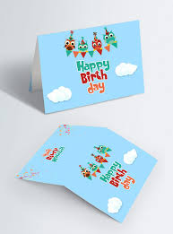 Check spelling or type a new query. Light Blue Cartoon Birthday Card Template Image Picture Free Download 400756715 Lovepik Com