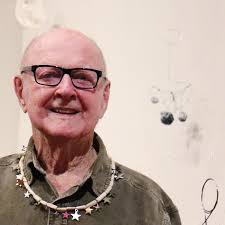 Bob Matheny often visited us at the gallery, proudly showing off necklaces  he made from Mark's collection of charms. We'll miss his laugh, positive  energy and enthusiasm. He was a talented artist