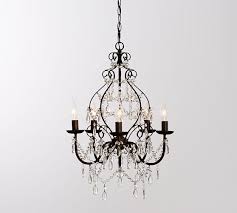 Black Metal And Crystal Chandelier Paige Crystal Chandelier Potterybarn Chandelier Decor Metal Chandelier Crystal Chandelier