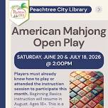 American Mahjong Open Play - July 2026