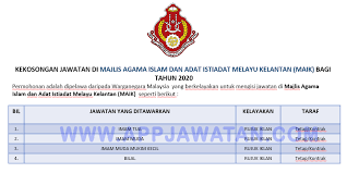 Career in jabatan agama islam selangor jais. Jawatan Kosong Di Majlis Agama Islam Dan Adat Istiadat Melayu Kelantan Maik Appjawatan Malaysia