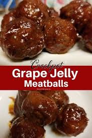 Meatballs With Grape Jelly And Chili Sauce Crockpot Recipe Recipe Grape Jelly Meatballs Crock Pot Meatballs Grape Jelly