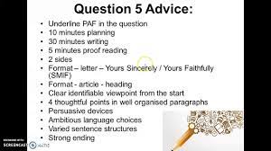 5) the examiners read the first paragraph and decide on the band and then see what happens. Year 11 Mock 2019 English Language Paper 2 Guidance Youtube