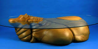 The hippo coffee table from mark stoddart was previously made in 2002. These Cool Tables Look Like Animals Are Under Water