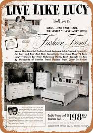 1953 Lucille Ball Bedroom Set Vintage Look Metal Sign Etsy In 2020 I Love Lucy Love Lucy Lucy And Ricky