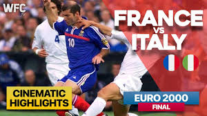 C'est la première fois qu'une équipe championne du monde parvient à enchaîner par un succès dans le championnat d'europe. France 2 1 Italy Euro 2000 Final Match Highlights Best Moments Youtube