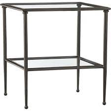 Storage underneath it will help in reducing your room from clutter. Pia Side Table Glass Side Tables Coffee Table Crate And Barrel Side Table