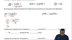6.0 let x = the concentration of hydronium ions in the solution. The Connection To Hydronium Ion And Hydroxide Ion Concentrations Youtube