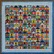 100 Houses Wall Quilt 2 House Quilt Patterns Wall Quilts House Quilts