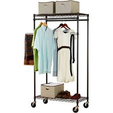 Maybe you would like to learn more about one of these? Wardrobe Closet Laundry Shelf With Hanging Rod Garment Racks Metal Clothes Rack Clothes Rack Closet