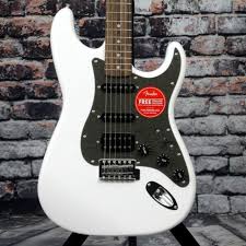 Squier stratocasters are the quintessential rock 'n' roll guitars. Squier By Fender Affinity Series Stratocaster Hss Olympic White 0370700505 For Sale Online Ebay