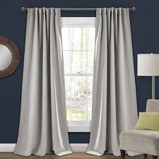 84 X52 Insulated Back Tab Blackout Window Curtain Panels Light Gray Lush Dcor Target