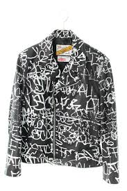 Comme des garçons man pinstripe hooded blazer. Men S Shirt Schott Painted Perfecto Leather Jacket From Supreme Comme Des Garcons Grailed