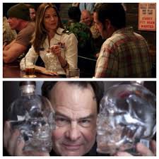 Dan Aykroyd's Crystal Skull Vodka in the movie Pixels. 🇨🇦🇨🇦