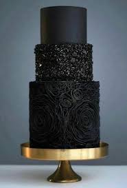 30 Stylish Black Wedding Cakes Wedding Forward Buttercream Wedding Cake Black Wedding Cakes Tiered Wedding Cake