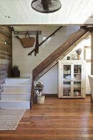 28 Stylish Stairway Decorating Ideas For Displaying Everything From Plants To Pictures Staircase Decor Farmhouse Staircase Farmhouse Staircase Decor