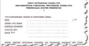 Di dalam pembuatan contoh surat pernyataan orang tua haruslah memperhatikan tentang gaya bahasa serta diksi yang akan anda tuangkan di karena surat pernyataan orang tua termasuk ke dalam salah satu surat resmi yang harus anda patuhi dan pahami tentang beberapa ketentuan dalam. Download Contoh Surat Keterangan Disabilitas Komunitas Smk Kabupaten Grobogan