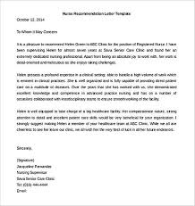 Nursing Letter Of Recommendation Templates Example Letter Of Recommendation Lettering Reference Letter