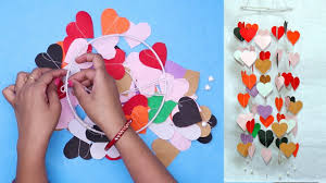 Diy Wall Hanging For Home Decor Hanging Paper Heart Handmade Decoration Idea Youtube How to make easy paper wall hanging | amazing diy room decor! diy wall hanging for home decor hanging paper heart handmade decoration idea