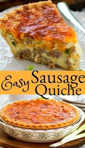 Easy Sausage Quiche Sausagequiche Quicherecipes Brunch Breakfast Holdays Holidaybak Quiche Recipes Easy Breakfast Quiche Recipes Breakfast Brunch Recipes
