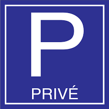 Parking en 2 formats 350mm x 350mm ou pour plus de visibilité 500mm x500mm. Panneau Parking Prive 500x500