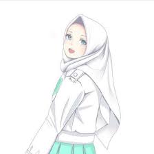 Gambar sketsa muslimah mudah di tiru gambar muslimah memang identik dengan gambar seorang atau sekumpulan wanita berhijab. Anime Muslim Heppy Idul Fitri Facebook