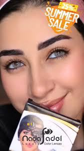 Nada Fadel lenses ( Nada Bee) عدسات ندى فاضل ( ندى بي) On beautiful 🌸  @salwaelhusseiny.mua @_soureviews 🌸 curve : 8.6 WATER CONTENT:43% made in  south korea صناعه كورية last for 3