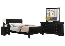 Black blaze platform 3 piece dresser set. Louis Philip Black King Bedroom Set Ivan Smith Furniture