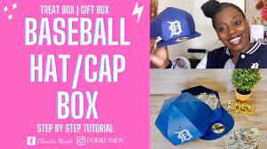 Baseball Cap Box How To Make Baseball Hat Gift Box Diy Hat Treat Box Tutorial Youtube