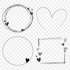 Download Premium Vector Of Doodle Love Frame Collection Vector 2053637 Valentines Frames Love Frames Frame Collection