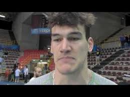 Volleyroos coach Roberto Santilli and captain Tom Edgar in Verona