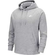 Men S Nike Sportswear Club Jersey Pullover Hoodie Grey Nike Hoodie Nike Clothes Mens Nike Pullover