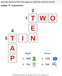 Originally, lower case letters stood by themselves. Alphabet Crossword Answer Lettering Letter T Words