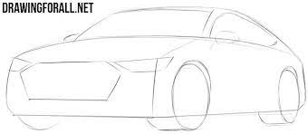 To give a shape to the image, draw several continue drawing the car body. How To Draw A Car Easy