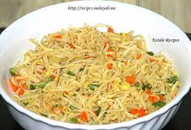 Toss with the egg noodles and dinner is served! Egg Noodles Kerala Recipes
