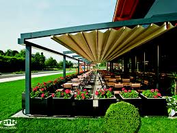 I'm torn between two shade solutions for my back deck: Pergola Retractable Fabric Roof Awning Sunair Awnings