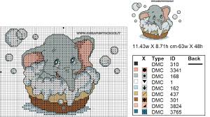 Schema Dumbo Baby Punto Croce Ricamo Punto Croce Schemi Punto Croce Punto Croce Bambino
