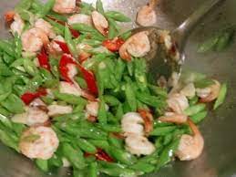 Resep Tumis Buncis Udang Saos Tiram Kilat Oleh Tintin Rayner Recipe Memasak Resep Tumis Resep Makanan