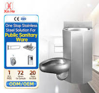 Custom Made Public Manufacturers Standing Space Saving Combo Stainless Prison Toilet Sink Set With Tank