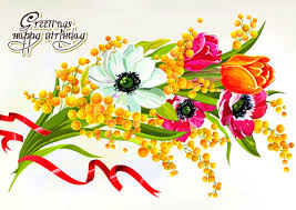 Today is the birthday of the person who is spreading joy and positivity all around. Happy Birthday Flowers Greeting Cards Free Vector In Encapsulated Postscript Eps Eps Vector Illustration Graphic Art Design Format Format For Free Download 3 78mb