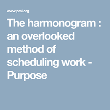 The Harmonogram An Overlooked Method Of Scheduling Work