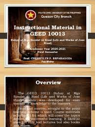 Dahil sa kanal suez, ang paglalakbay ay 32 araw na lamang di tulad dati na kailangang umikot pa sa dulo ang aprika na tumatagal ng 3 buwan. Instructional Material Rizal Ay 2020 2021 Philippines