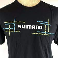 Vintage Shimano Bike Chain T Shirt Black Cotton Biking Cycling Large Spectra Usa Shimano Bikechain Biking Cycling Ts Bike Chain T Shirt Black Black Cotton