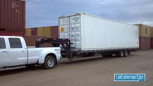 Landoll tilt trailers is the most common way to move shipping containers empty or full. 5 Things To Consider When Renting A Shipping Container Containerauction Com
