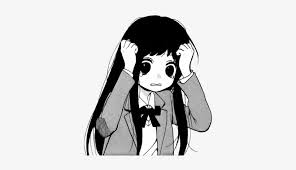 The manga are written by hidenori kusaka with art by satoshi yamamoto and w. View 1489918463075 Black And White Anime Girl Funny Manga Png Image Transparent Png Free Download On Seekpng
