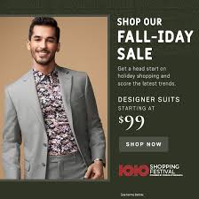 Long sleeves men's shirt plaid design clothing casual formal wear for male cloth. Men S Wearhouse The Fall Iday Sale Starts Now 99 Designer Suits Milled